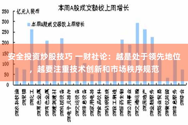 安全投资炒股技巧 一财社论：越是处于领先地位，越要注重技术创新和市场秩序规范