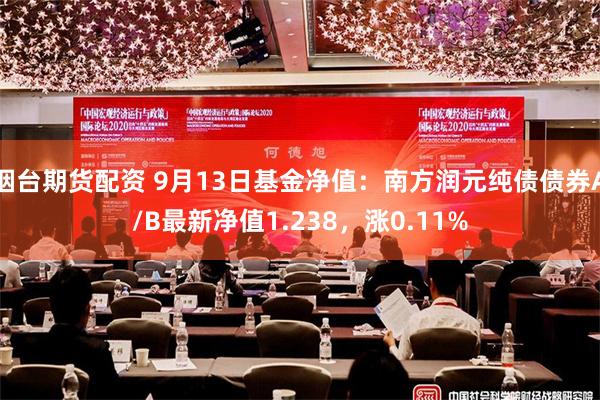 烟台期货配资 9月13日基金净值：南方润元纯债债券A/B最新净值1.238，涨0.11%