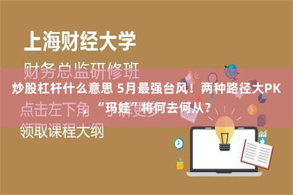炒股杠杆什么意思 5月最强台风！两种路径大PK，“玛娃”将何去何从？
