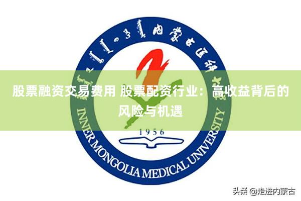 股票融资交易费用 股票配资行业：高收益背后的风险与机遇