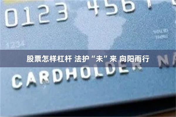 股票怎样杠杆 法护“未”来 向阳而行