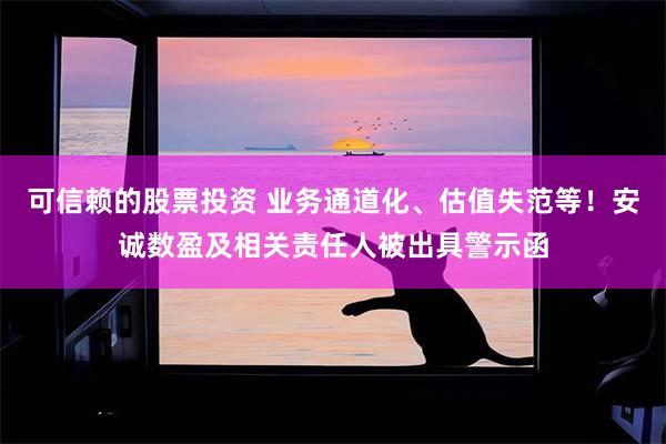 可信赖的股票投资 业务通道化、估值失范等！安诚数盈及相关责任人被出具警示函