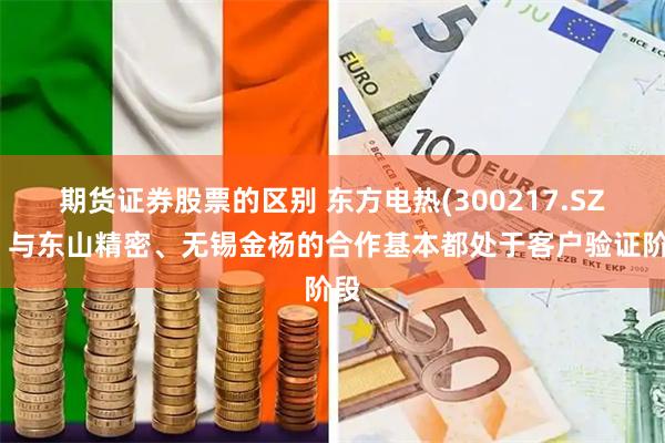 期货证券股票的区别 东方电热(300217.SZ)：与东山精密、无锡金杨的合作基本都处于客户验证阶段
