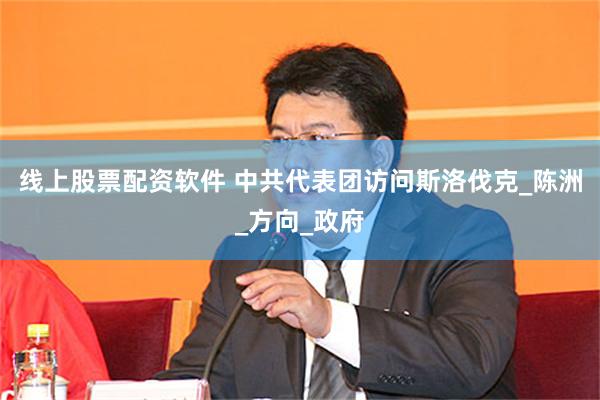 线上股票配资软件 中共代表团访问斯洛伐克_陈洲_方向_政府