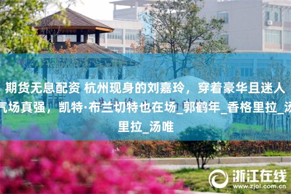 期货无息配资 杭州现身的刘嘉玲，穿着豪华且迷人，气场真强，凯特·布兰切特也在场_郭鹤年_香格里拉_汤唯