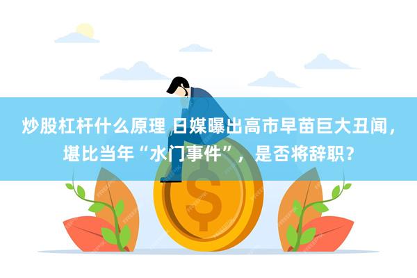 炒股杠杆什么原理 日媒曝出高市早苗巨大丑闻，堪比当年“水门事件”，是否将辞职？