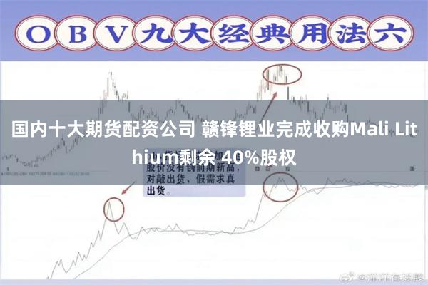 国内十大期货配资公司 赣锋锂业完成收购Mali Lithium剩余 40%股权