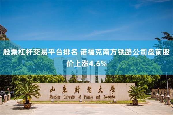 股票杠杆交易平台排名 诺福克南方铁路公司盘前股价上涨4.6%