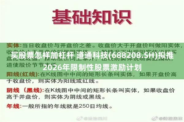 买股票怎样加杠杆 道通科技(688208.SH)拟推2026年限制性股票激励计划