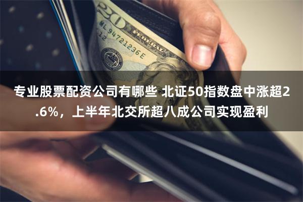 专业股票配资公司有哪些 北证50指数盘中涨超2.6%，上半年北交所超八成公司实现盈利