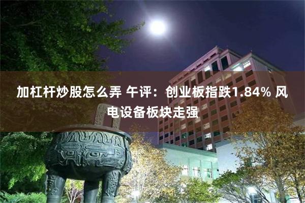加杠杆炒股怎么弄 午评：创业板指跌1.84% 风电设备板块走强