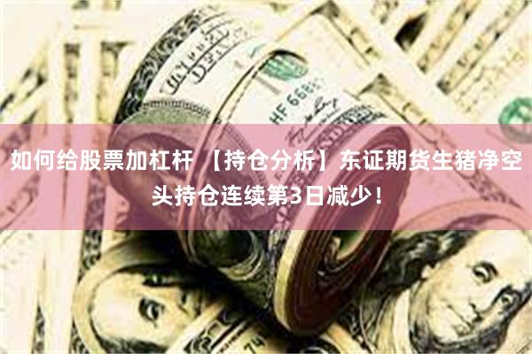 如何给股票加杠杆 【持仓分析】东证期货生猪净空头持仓连续第3日减少！