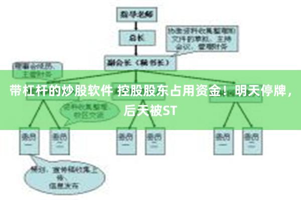 带杠杆的炒股软件 控股股东占用资金！明天停牌，后天被ST
