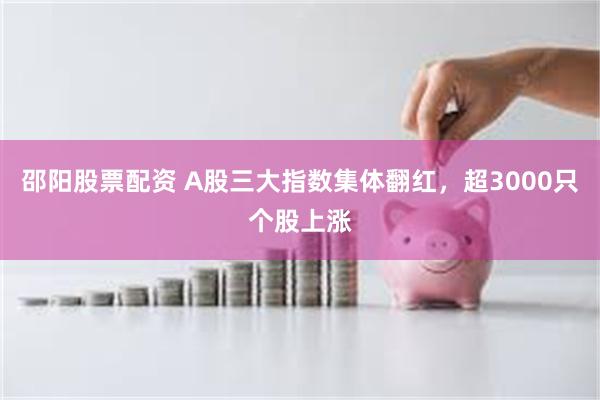 邵阳股票配资 A股三大指数集体翻红，超3000只个股上涨